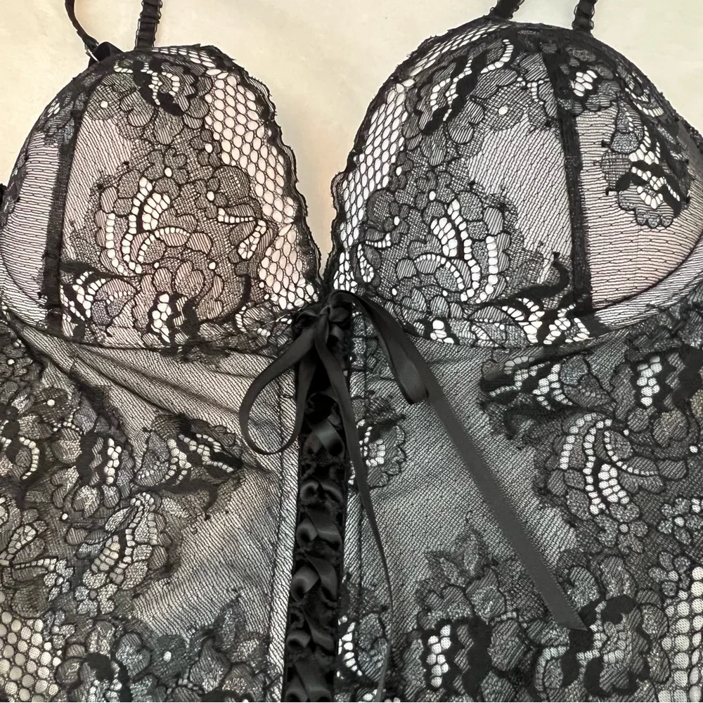 Seductivewear by Cinema Etouile Vintage size Large Corset Lingerie Nightgown - Picture 9 of 13